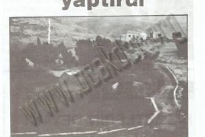 KÖY MEZARLIĞIN DUVARLARI YAPILDI